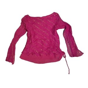 Pink size large Anne Carson top